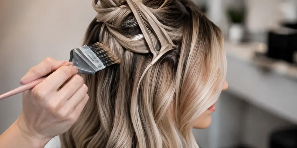 Professionelle Haarcoloration im Friseursalon