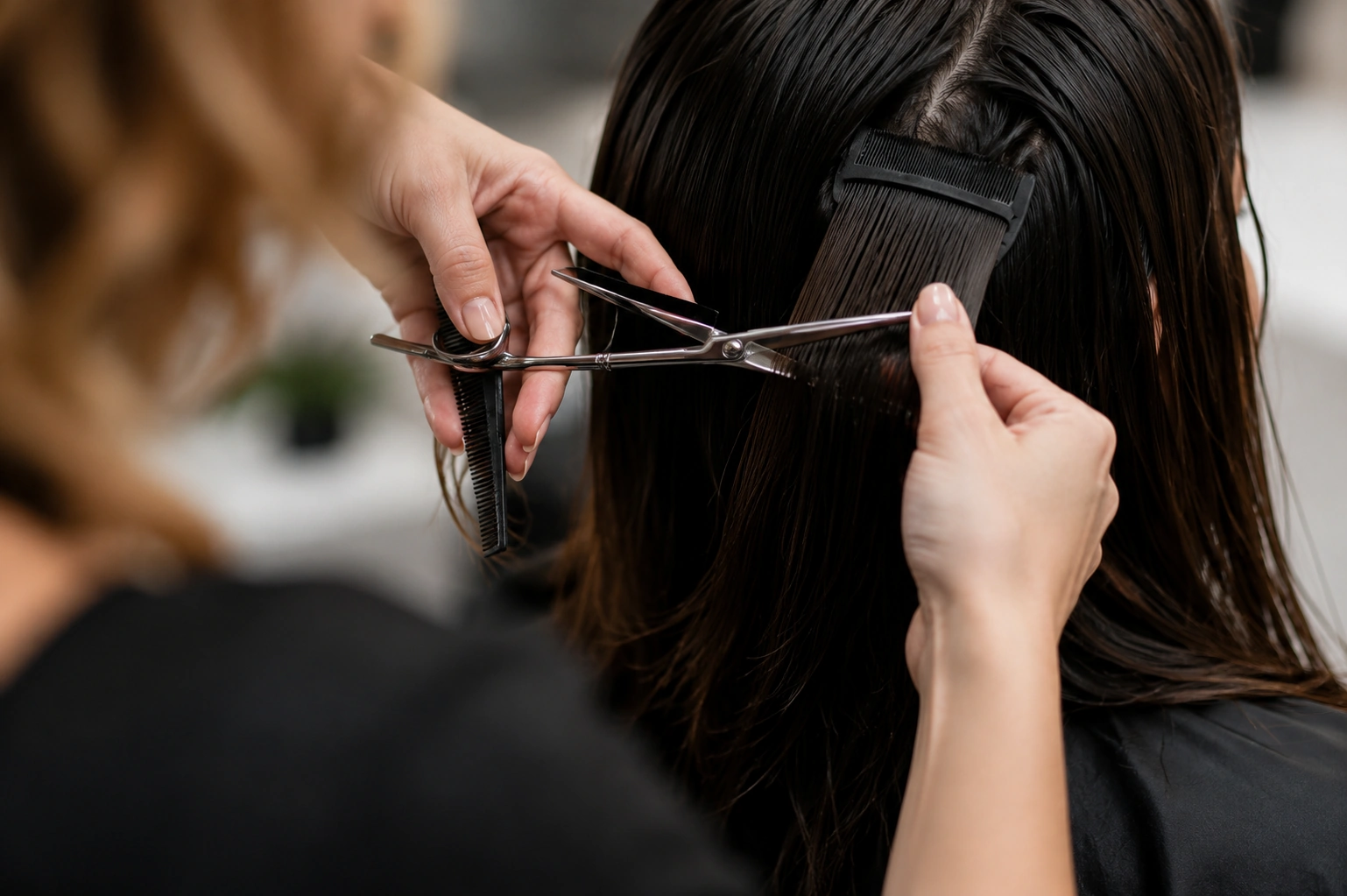 Haarschnitt im Friseursalon