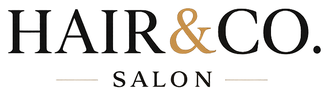 Wortmarke HAIR&CO. SALON in Schwarz und Gold